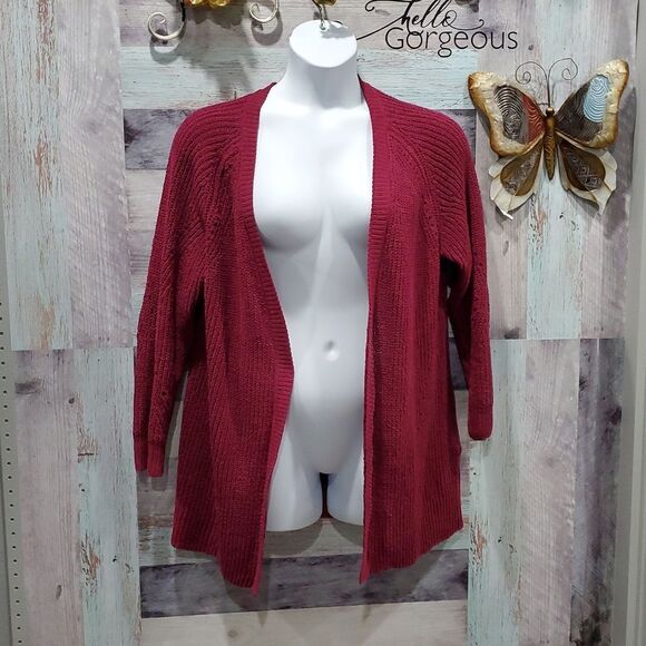 Members Mark Chenille Cardigan Sz XL Open Front Super Soft Loose Weave 425 - Picture 1 of 8
